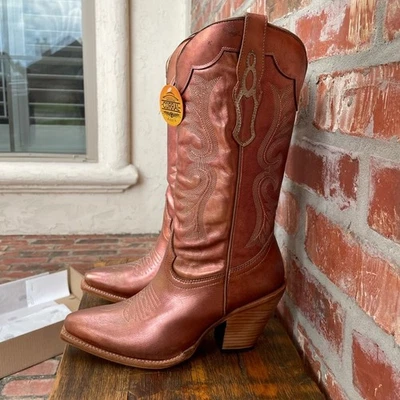 Corral Women's Metallic Tall Western Boot Snip Toe - Z5232 9.5 NIB - Image 1 of 4