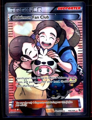 Pokemon Fan Club 106/106 Flashfire Full Art Trainer TCG Pokemon LP 1001#35 - Image 1 of 2
