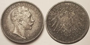 Allemagne, Prusse, 2 Mark argent 1905, SUP et Belle patine grise !! - Picture 1 of 1