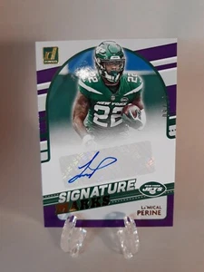 2021 Donruss La'Mical Perine Purple Signature Marks Autograph Auto #9/10 SP - Picture 1 of 2
