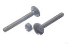 NEW 2 X Coach Carriage Cup Square Bolts M12 X 150mm With Nuts BZP Steel - Onesto