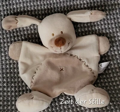 NICOTOY Hund Schmusetuch Stoffhund braun & beige ca. 23 cm, NEU