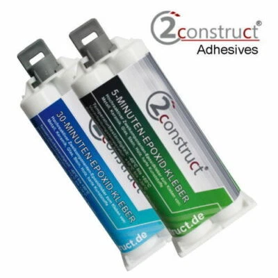 2construct 5 Min. Epoxy Klebstoff 50g Kartusche ,o. Mischdüse  - Bild 1 von 3