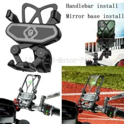 Soporte de montaje negro para teléfono celular para motocicleta bicicleta MTB ATV para teléfonos inteligentes Foto 1 de 4