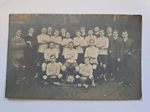 Postal con foto real temprana YM.C.A 1905- 7 equipo de fútbol americano - Imagen 1 de 2
