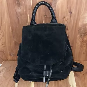 Zaino pilota in camoscio tessuto Rag & Bone - nero con ferramenta argento - Foto 1 di 15