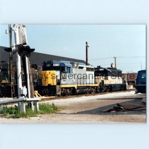 Locomotora CSX 4218 GP30M con fotografía de tren Chessie Loco 4x6 - Imagen 1 de 1