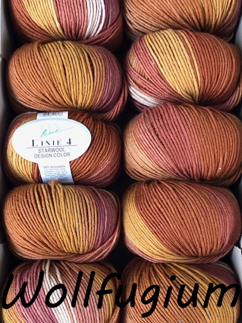 ONline Linie 4 Starwool Design Color Merino Farbverlauf 225 rost, senf, beige - Bild 1 von 1