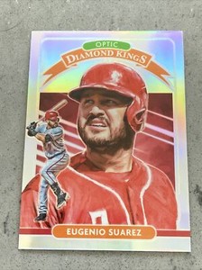 Eugenio Suarez 2020 Donruss Optic Diamond Kings Silver Prizm #4 Reds