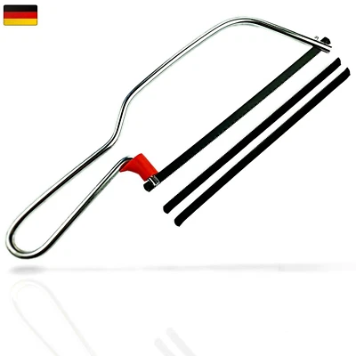 Bügelssäge 15cm + 4 Sägeblätter für Puksäge, Handsäge Haushaltssäge Metallsäge - Bild 1 von 3