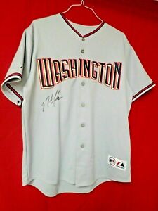 Nick Johnson Signed MLB Majestic- Wash Nationals Jersey (XL) with COA-*HALF OFF*