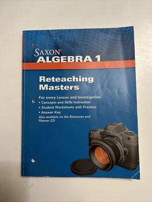 Saxon Algebra 1 (4th ed) RETEACHING MASTERS - Image 1 of 4
