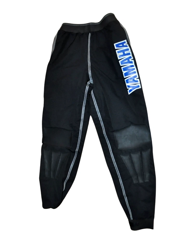 Pantalones de carreras Yamaha negros para motocicletas para hombre TALLA PEQUEÑA hechos en Canadá Foto 1 de 2