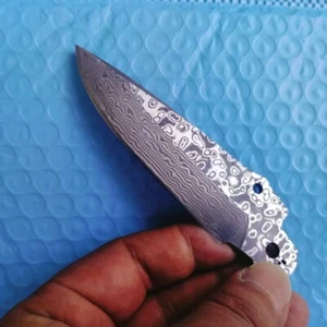 1PC. 1:1 Damascus Blade 58HRC for Benchmade 551 Replace Component - Picture 1 of 5