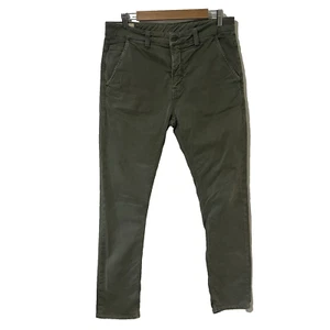Nudie Jeans Co Men's Green Slim Adam Chino Pants W32 Zip Fly Rare Discontinued - Picture 1 of 7