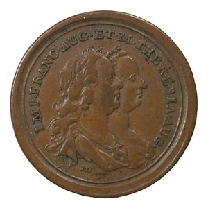 Austria Hungary Maria Theresa 1756 University Vienna Construction Medal - Picture 1 of 2