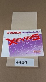 Xevious - Nintendo NES- Manual Only **NO GAME!