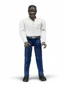 Jeans Bruder #60004 Hombre con Piel Oscura y Azul Oscuro - Nuevos Sellados de Fábrica - Imagen 1 de 1