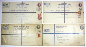 Sobres registrados GB x 4 usados - Imagen 1 de 1