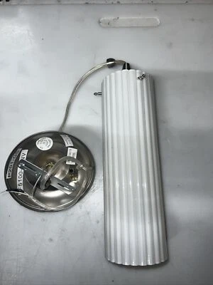 Set Of 5 White 10.5” By 3.5” Luminaire Hung Pendant Lamp Shades Ceiling Light - Image 1 of 4