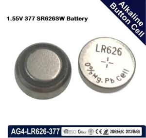 Pila orologi batteria tipo bottone 377 SR626SW LR 626 AG4 silver oxide cell 1,5V - Imagen 1 de 1