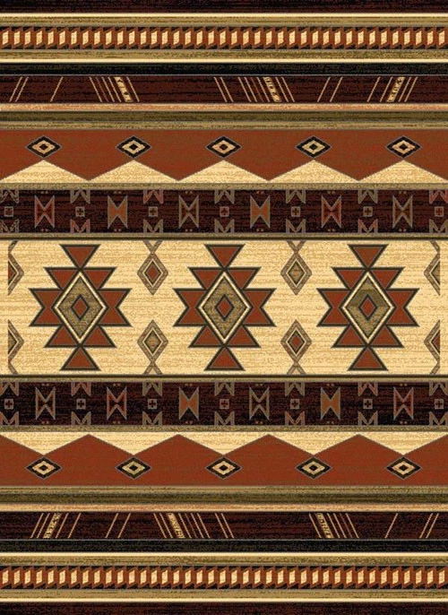 Rug Southwestern SOUTHWEST WIND AUBURN  5'3"x 7'2  #1058 - Image 1 of 1