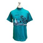 Vintage Single Stitch T-Shirt  Hanes Beefy-T USA California Green Tourist Uk L