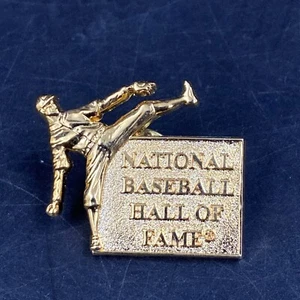 Salón de la Fama del Béisbol Nacional Tono Dorado Solapa de Metal Prendedor Pinback Sombrero Recuerdo - Imagen 1 de 3