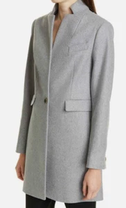 Ted Baker Women Wool & Cashmere Bianza Coat size L (10 US, Ted 4 ) color Gray - Picture 1 of 7