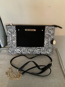 River Island Black And White Clutch Bag - Picture 1 of 3