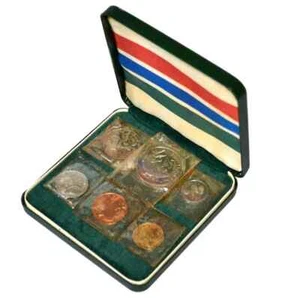 1966 GAMBIA - FIRST OFFICIAL PROOF SET (6) - ROYAL MINT - SEALED IN BOX - RARE! - Picture 1 of 10