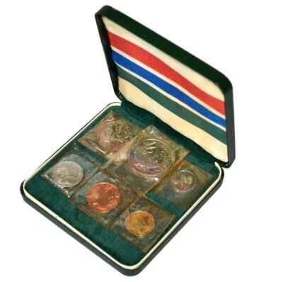 1966 GAMBIA - FIRST OFFICIAL PROOF SET (6) - ROYAL MINT - SEALED IN BOX - RARE! - Image 1 of 4