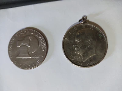 2 Dollari argento USA bicentenario Eisenhower - Immagine 1 di 2