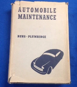 Automobile Maintence By Kuns Plumridge Book - Bild 1 von 5