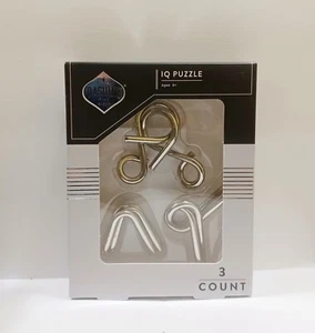 IQ Puzzle Dashing 3 Count NEW Metal  - Picture 1 of 2