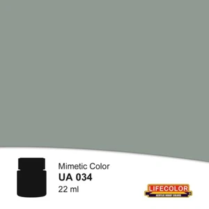 LIFECOLOR ACRYLIC COLOR UA034 - LIGHT GREY - 22ml  - Imagen 1 de 1