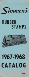 Simmon's Rubber Stamps 1967-68 catalog model trains markings - Picture 1 of 4