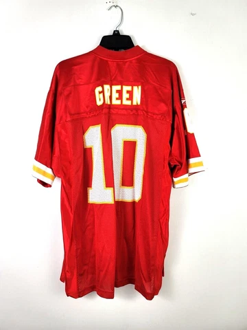 NFL Trent GREEN Kansas City CHIEFS Jersey #10 Red M  Reebok Polyester NWOT Au Cover