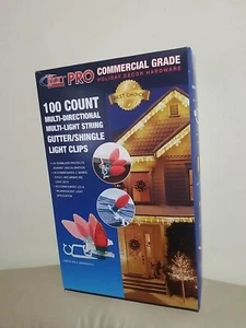 2 New 100 CT Titan Pro Commercial Grade Multi Directional Light String Clips USA - Picture 1 of 5