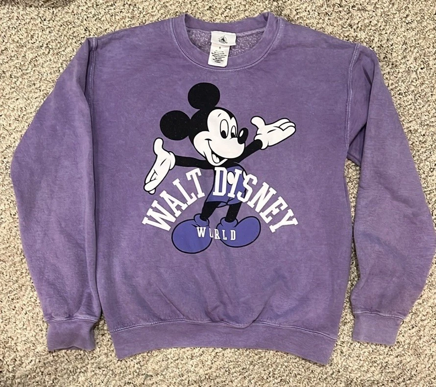 Walt Disney World Mickey Mouse gola redonda roxa tamanho pequeno - Imagem 1 de 1