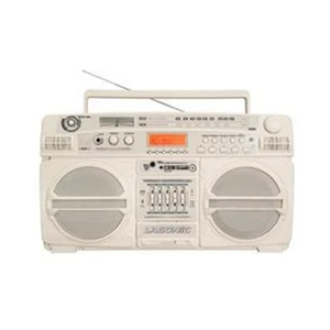i-931BT BoomBox BLUETOOTH AM/FM EQ USB SD AUX w/ Remote Built-In Battery - White - Picture 1 of 2