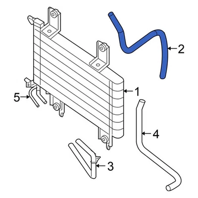 For Nissan Frontier 05-19 Nissan Automatic Transmission Oil Cooler Hose Foto 1 de 4
