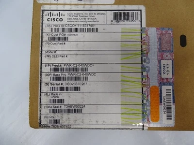 CISCO DCJ6402-01 POWER SUPPLY MODULE (130390 - NEW) Foto 1 de 3
