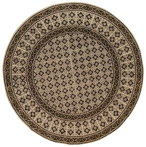 Moroccan Block Print Round Cotton Tablecloth 70" Blue - Picture 1 of 2