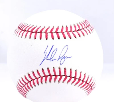 Nolan Ryan Autographed Rawlings OML 2023 World Series Baseball- AIV Hologram - Image 1 of 4