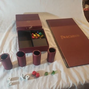 Parcheesi Selchow & Righter Vintage 1938 Complete W/Wooden Pieces, Dice, & Board - Picture 1 of 3