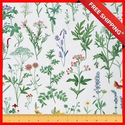 Elegant Waterproof Floral Upholstery Fabric - 100% Polyester, 3D Printed Design - Image 1 of 4