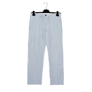 Vintage Dries Van Noten Summer Striped Cotton Trousers Pants - Picture 1 of 9