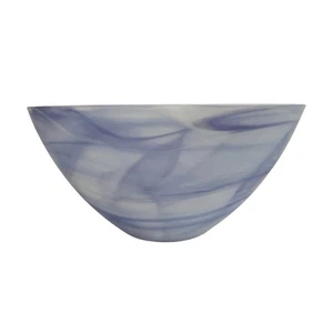 Portmeirion Purple Swirl Dusk Dawn Frosted Glass Bowl Tapered Made in Poland - Picture 1 of 5