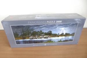 Heye Panorama Puzzle 2000 Elefantenherde Alexander von Humboldt Neu - Bild 1 von 8